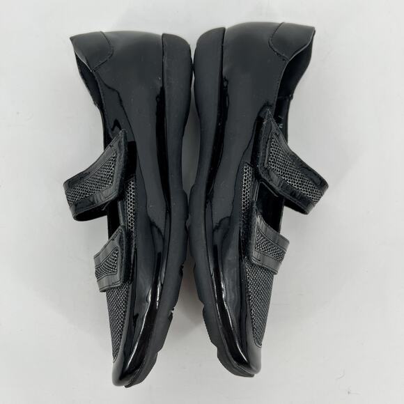 Sesto Meucci Soft Grip Loafer Women 7 Black Patent Leather Mary Jane Flat Italy - Picture 9 of 10